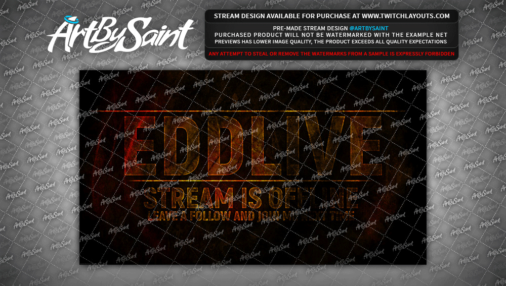 Twitch Layouts Livestream Designs Graphic Design Matching Premade Designs